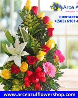 APC-001 Arreglo de rosas en colores