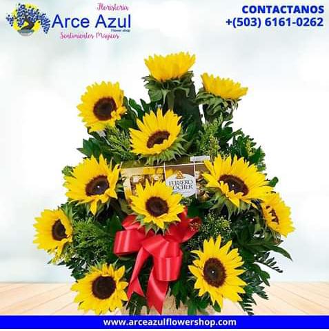 AAA-23 Arreglo de Girasoles – Arce Azul Flower Shop